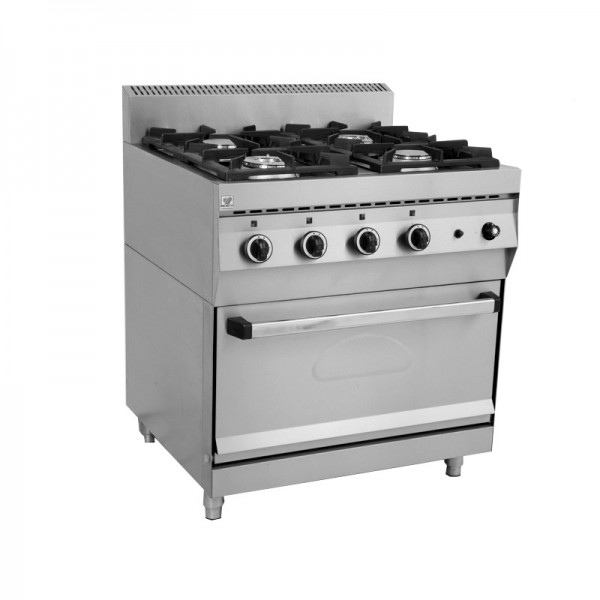 Κουζίνα αερίου με ηλεκτρικό φούρνο EL GAS
